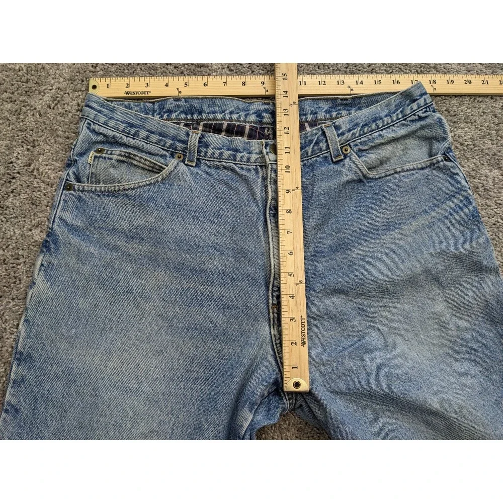 Vintage LL Bean Jeans‎ Mens 37X32 Fleece Lined Denim blue jeans